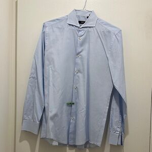 Hugo Boss Light Blue Men's Dress Shirt - Slim Fit (39, 15.5)